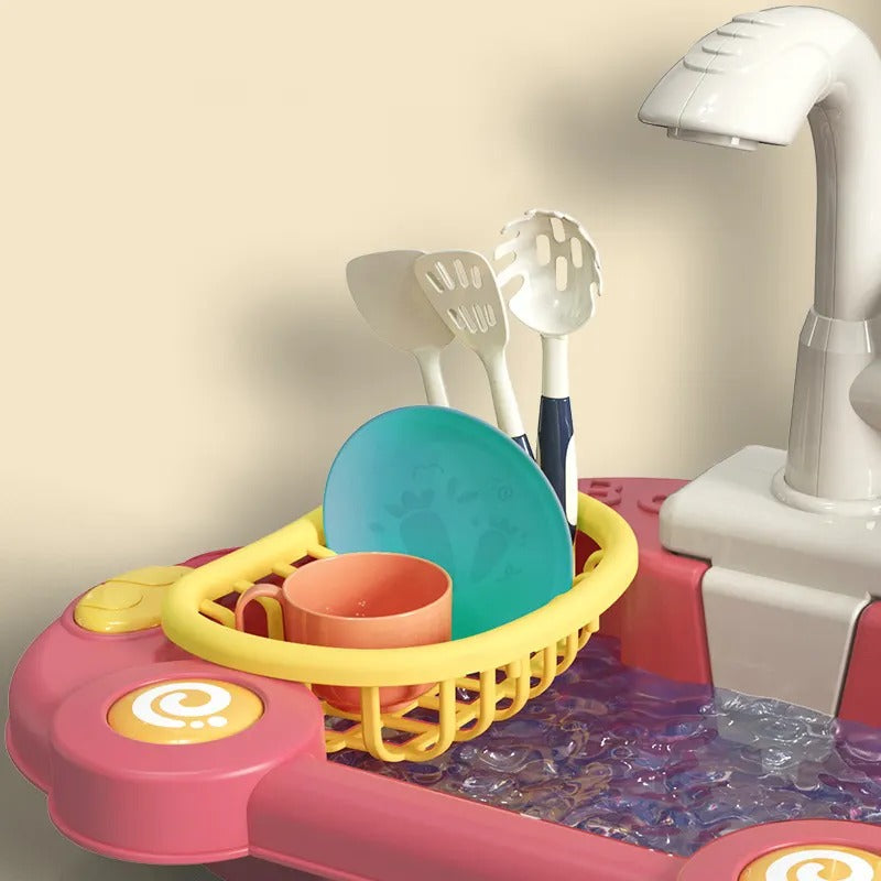 Kitchen Tools Wash Basin Pretend Play Set - 08K