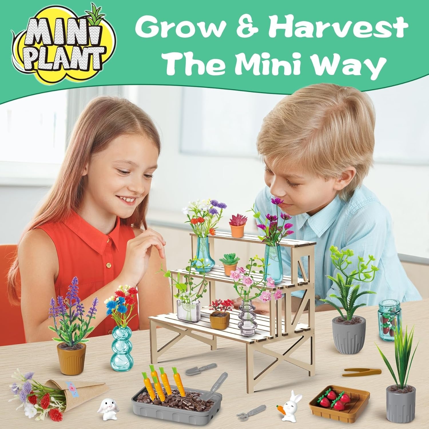 DIY Paper Flower Bouquet Craft Miniature Botanicals Collectibles Playset - 31A