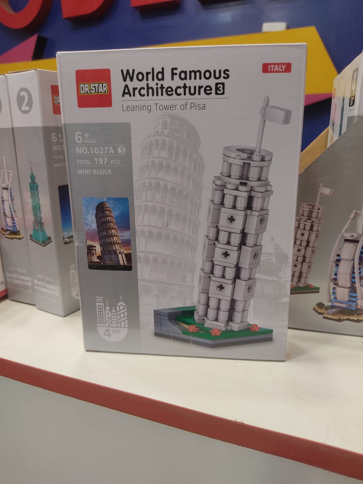 World Famous Architecture Building Blocks Set - 27A - Burj al Arab-Taipie 101-Tower of Pisa-Statue of Liberty - Odeez | Educational Toys Pakistan 