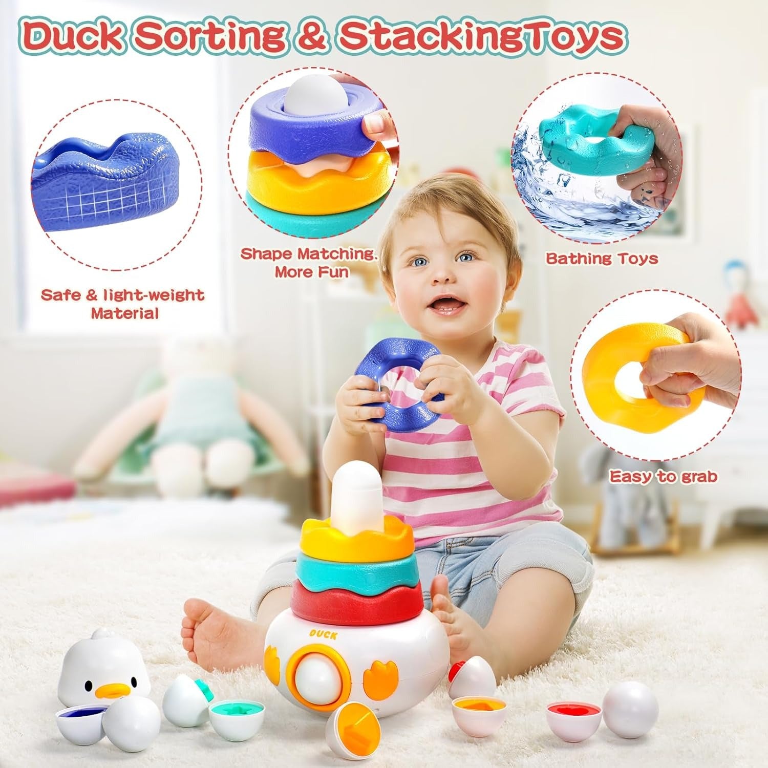 2in1 Duck Tumbler Stacker and Egg Pairing - 911
