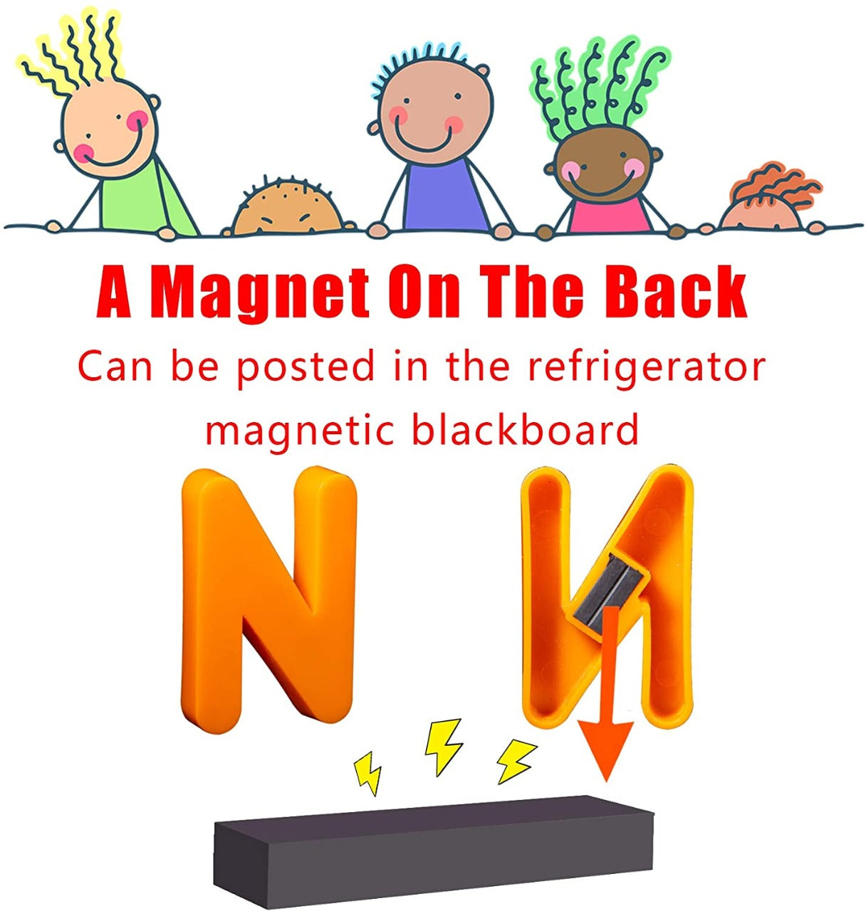 My First Magnetic Letters & Numbers Jar Blocks Large - 52A - Default Title - Odeez | Educational Toys Pakistan 