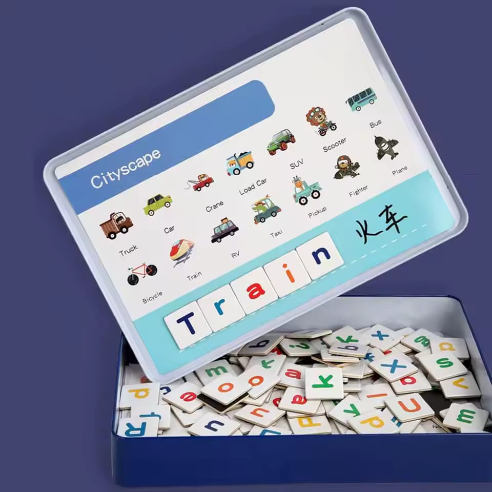 6in1 Magnetic Recognize Word Learning Kit With Marker - Default Title - Odeez | Educational Toys Pakistan 