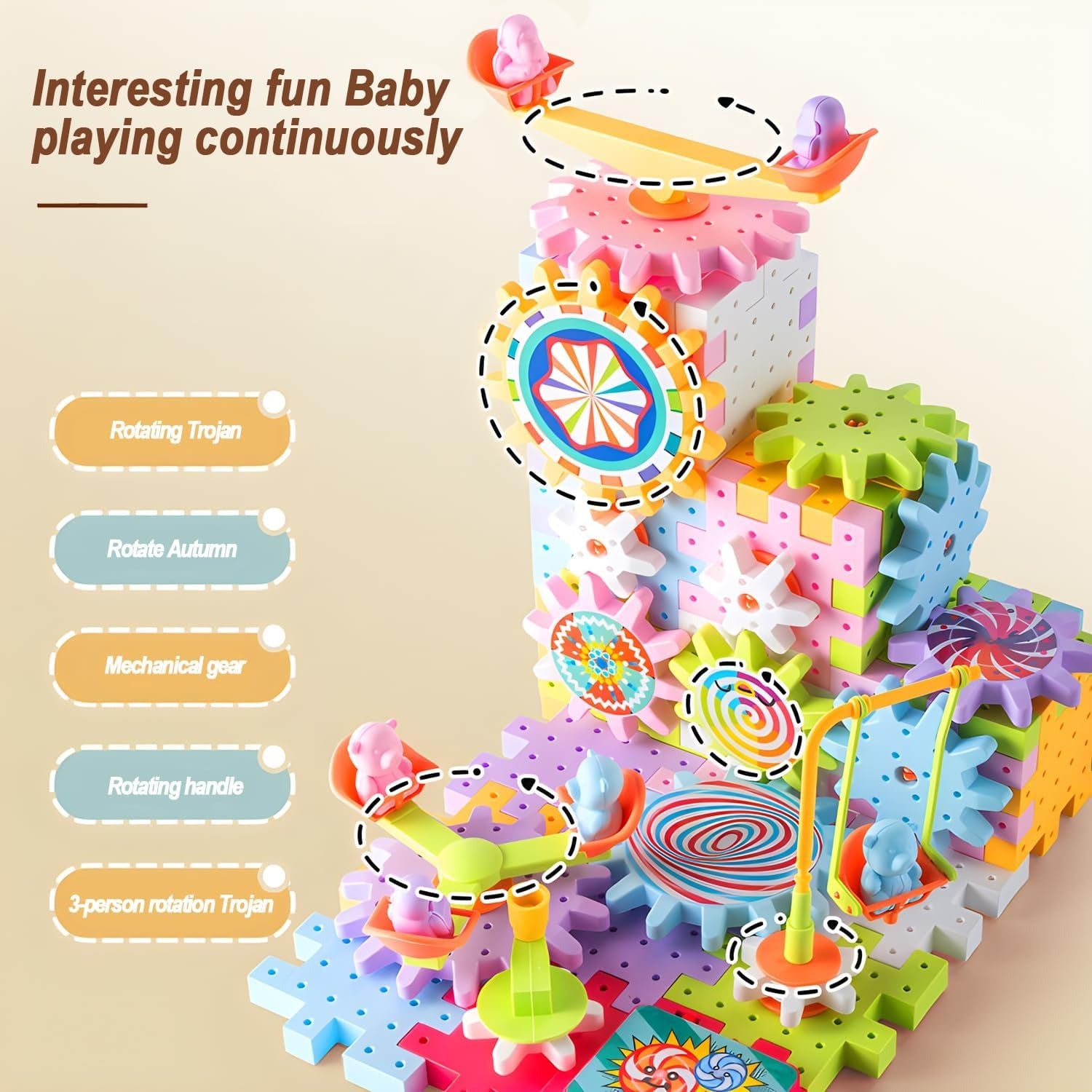 Electric Track DIY Gear Building Blocks 135 pieces - 811