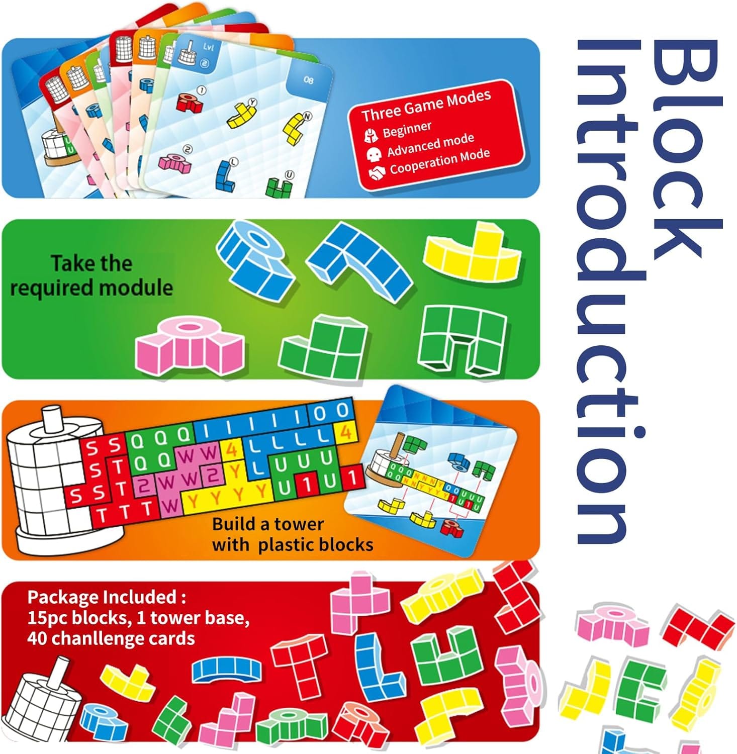 3D Cubic Tower Challenge Puzzle Game - 566 - Default Title - Odeez | Educational Toys Pakistan 