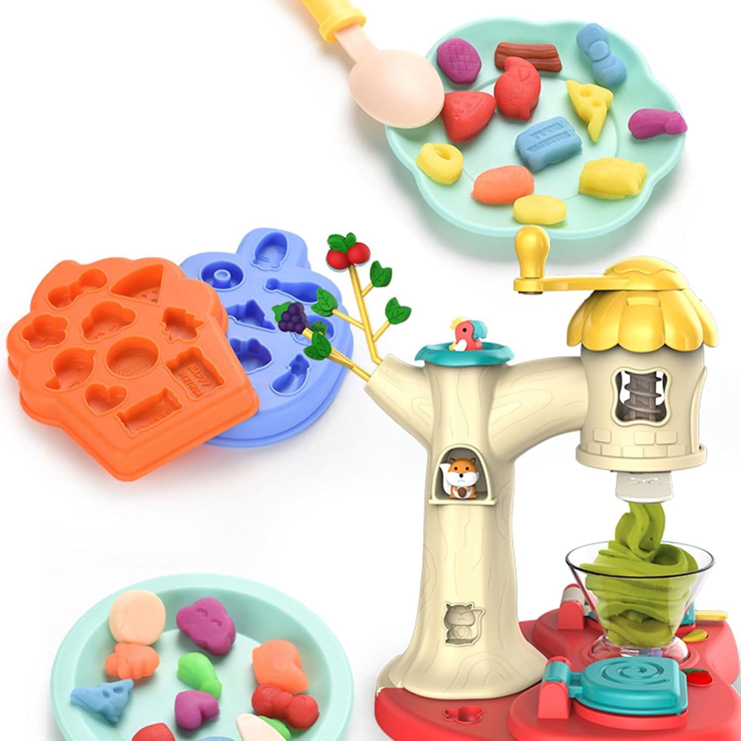 DIY Creative Three Ice cream Play Dough Machine - 001