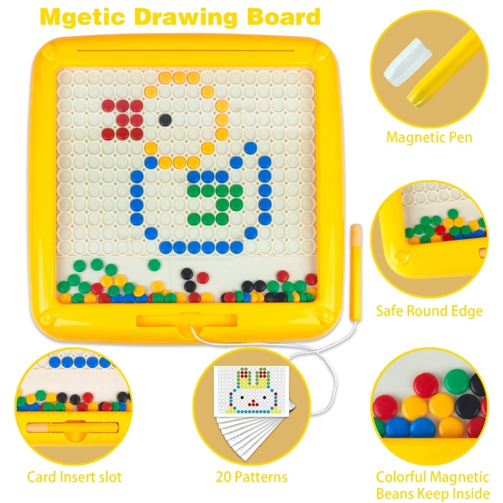 2in1 Magnetic Bead Maze Color Sorting and Drawing Board - 134 - Default Title - Odeez | Educational Toys Pakistan 