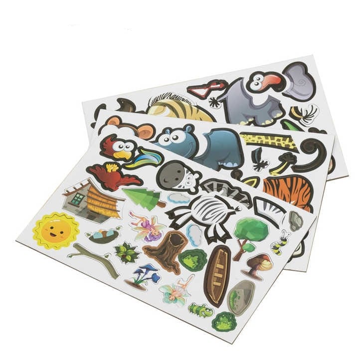 Magnetic Board Briefcase Puzzle with Marker 60 pcs - Forest World