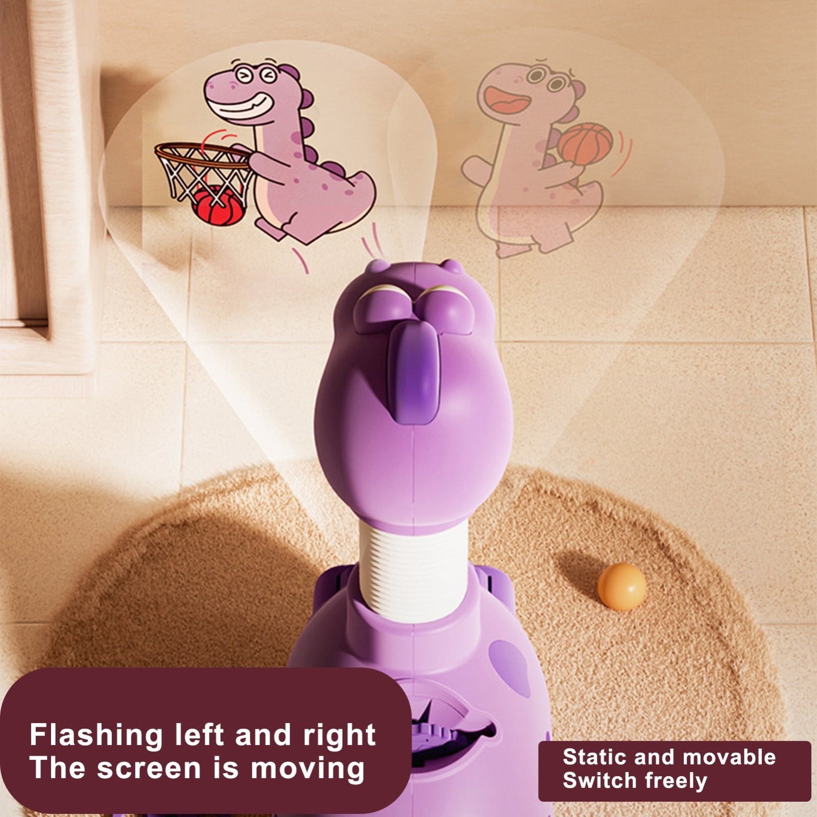 Dinosaur Projection Pop Tube Watch - 81A - Blue-Pink-Purple-Green - Odeez | Educational Toys Pakistan 