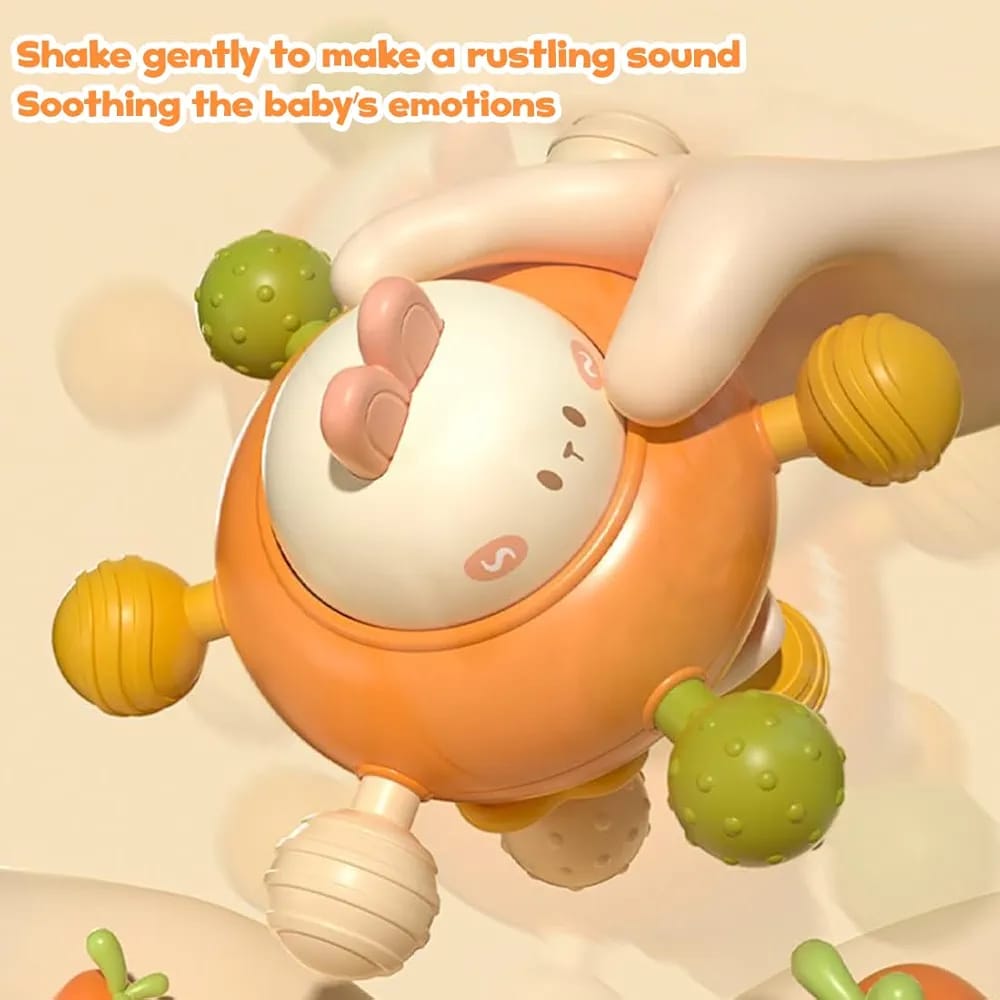 3in1 Silicone Baby Teether Hand Grip Sensory Toy - 001 - Default Title - Odeez | Educational Toys Pakistan 