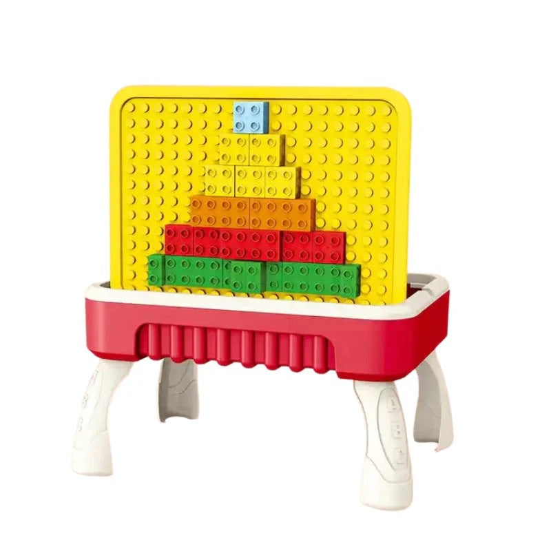 3 In 1 Multifunctional Briefcase Building Blocks Table - T10