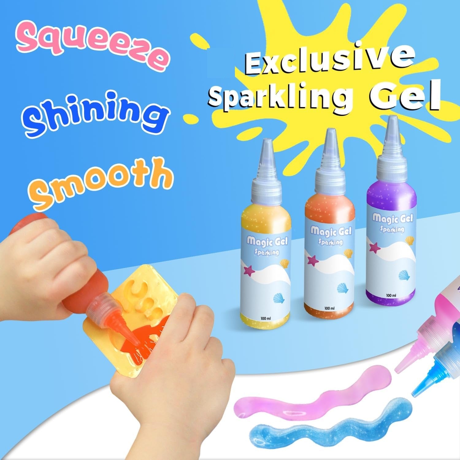 DIY ELF Water Gel Molding 4 Color and Molds - 214
