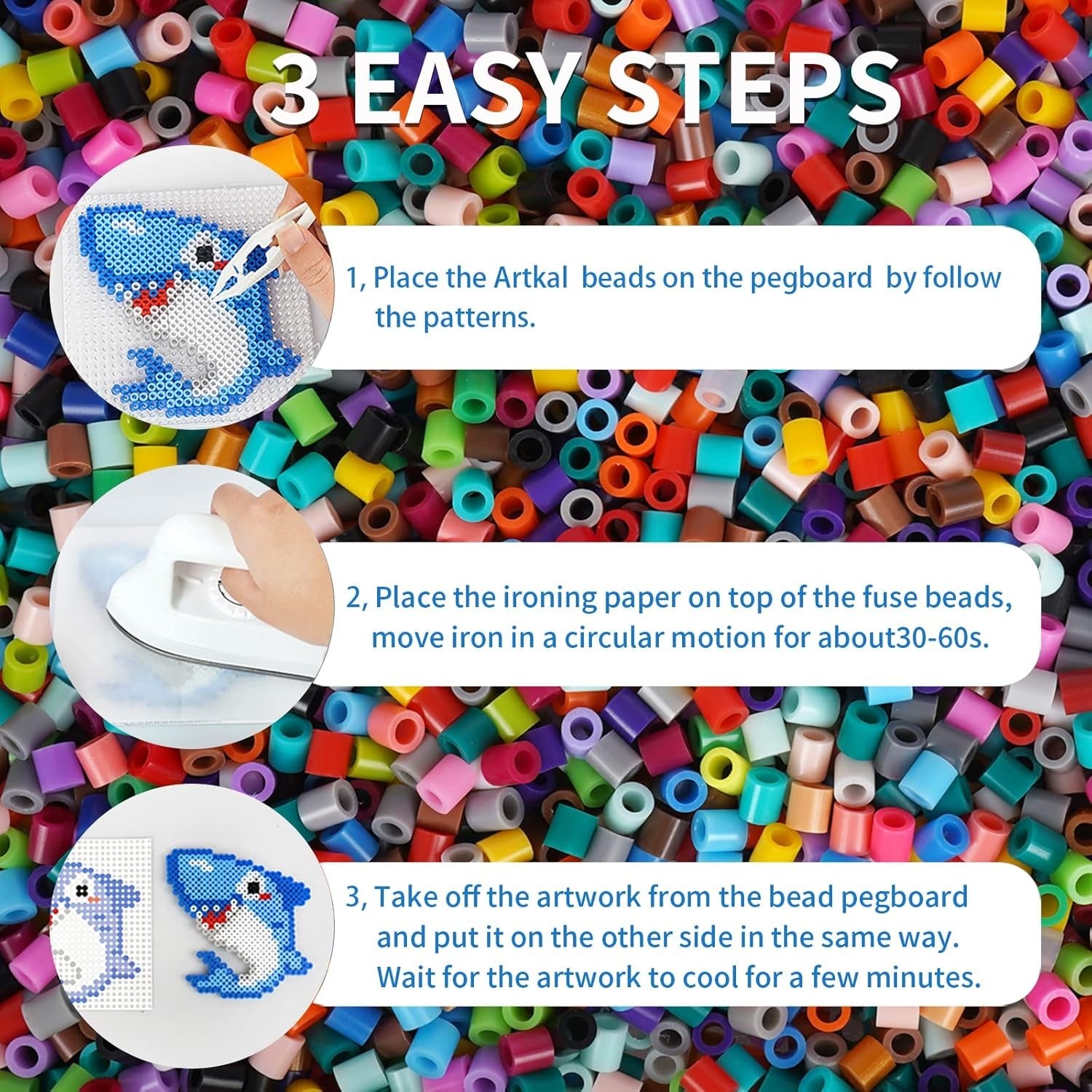 3D Thermal Mosaic Underwater Sea World 4000 Iron Beads Set - 99B