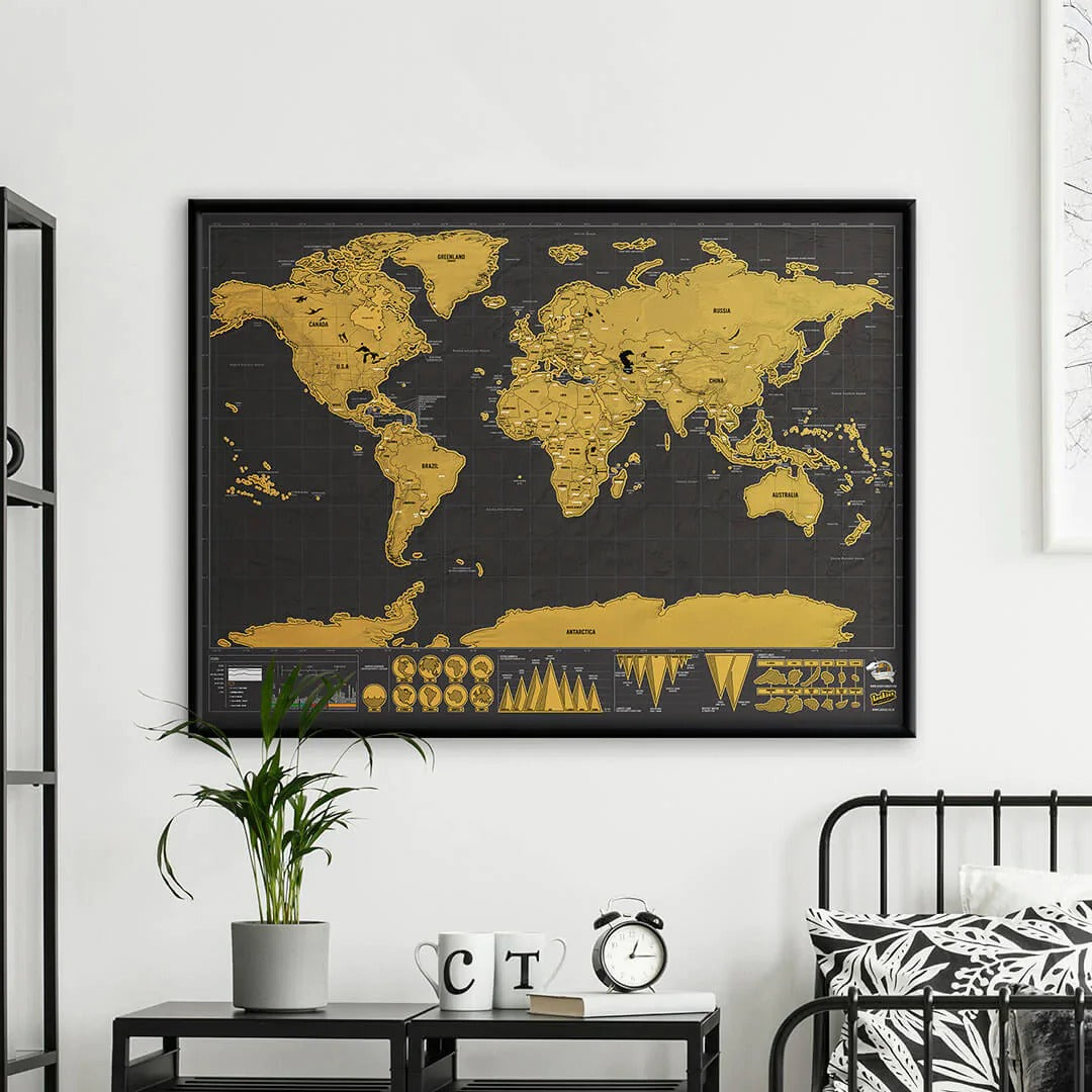 Scratch Legendary World Map Deluxe Edition 82.5 x 59 cm - 344