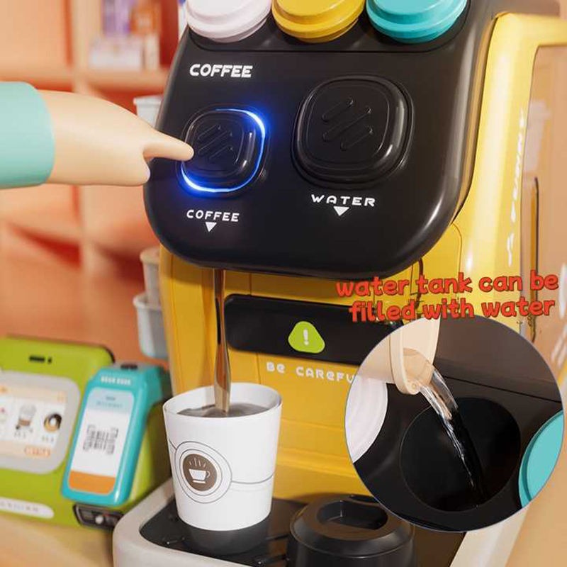 3in1 Multifunctional Pretend Play House Cashier Coffee Set - L94