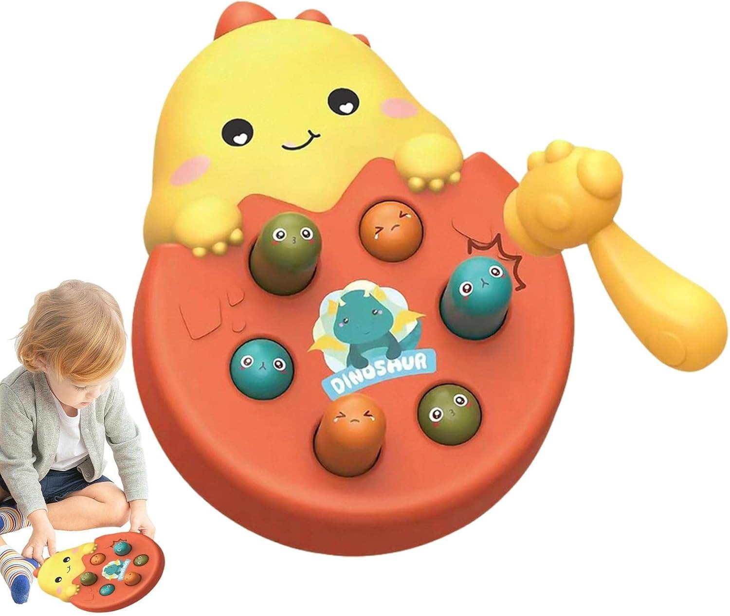 Whack A Mole Hammering Dinosaur Active Play - Q60 - Default Title - Odeez | Educational Toys Pakistan 