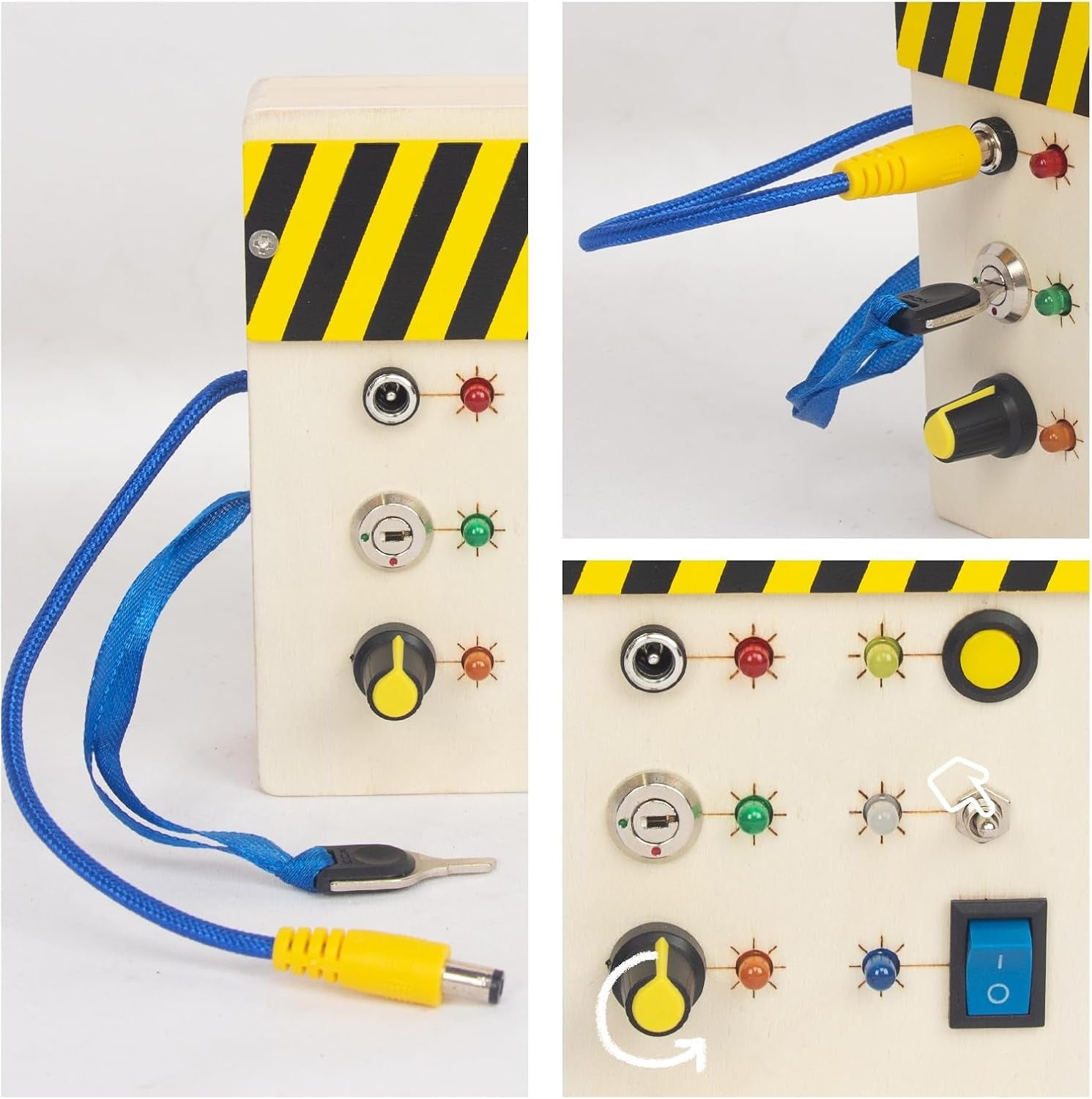 Wooden Busy Switch Board Real Sound Pretend Play Kit - 293