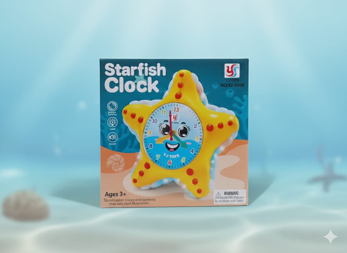 Jellyfish Light and Sound Rotating Car Clock - 068