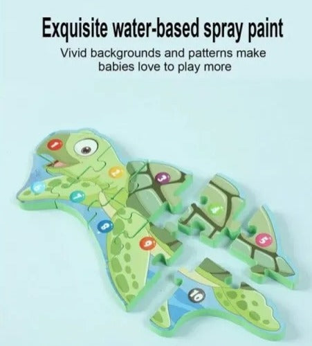 3D Animal Pattern Jigsaw Number Puzzle Random Animals - 322 - Default Title - Odeez | Educational Toys Pakistan 