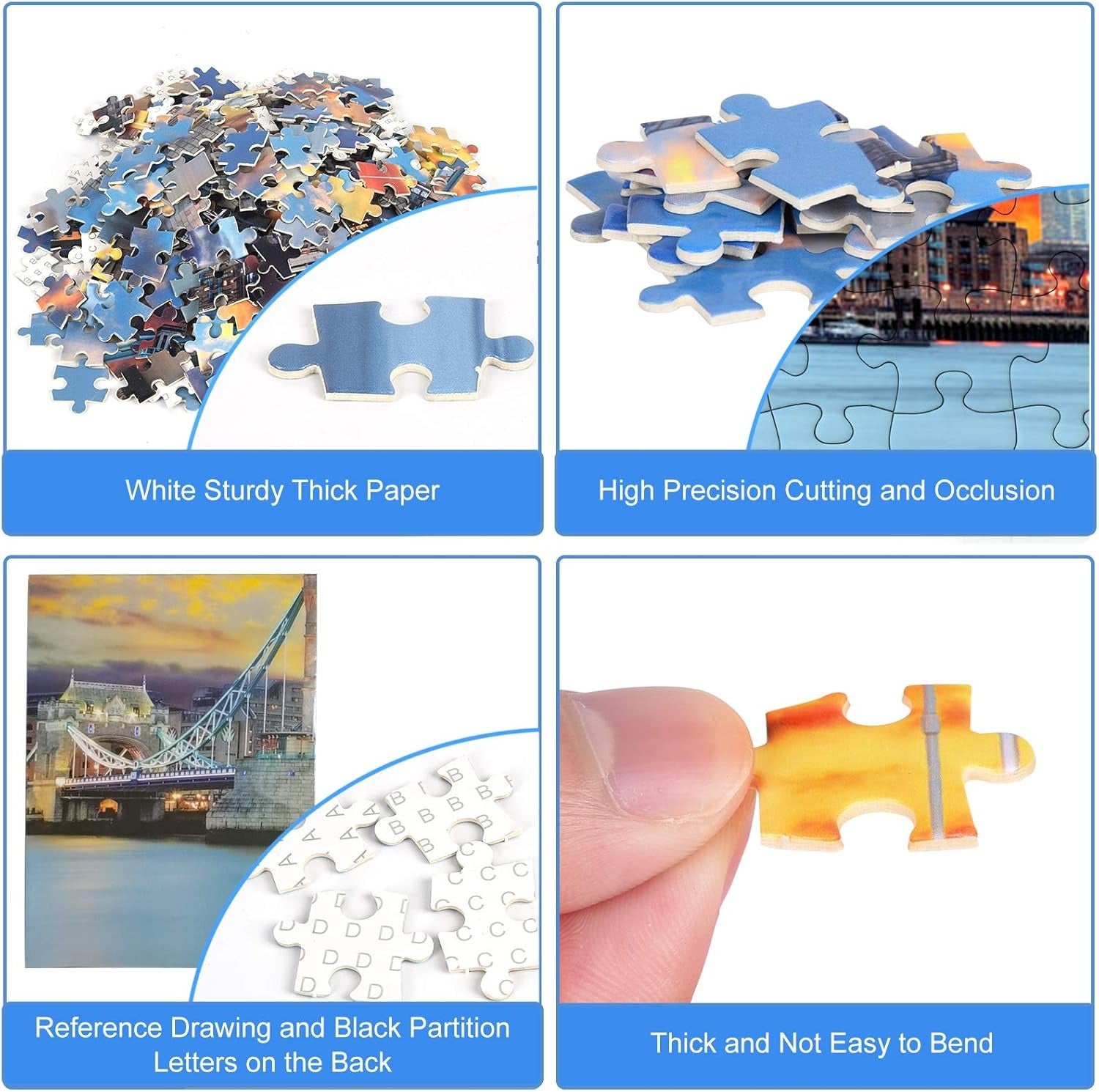 London Tower Bridge 1000 Pieces Jigsaw Puzzles - 70x50cm