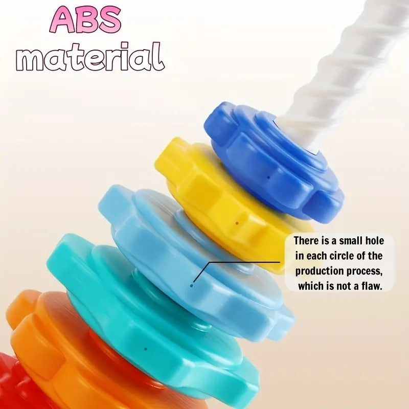 Rainbow Rotating Spin Stacking Tower - 205