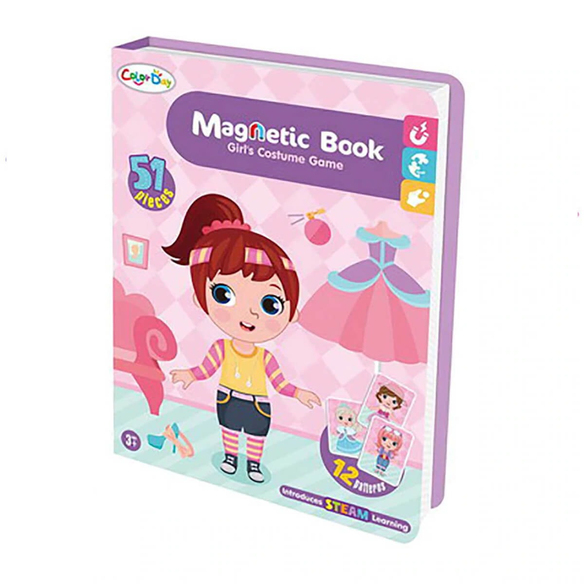 STEAM Magnetic Puzzle Book 50 pieces - Girl's Costume Theme - Default Title - Odeez | Educational Toys Pakistan 
