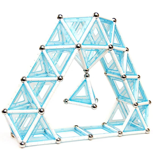 3D Crystal Magnetic Stick Puzzle Assembled Building Blocks - 66 pieces - Default Title - Odeez | Educational Toys Pakistan 
