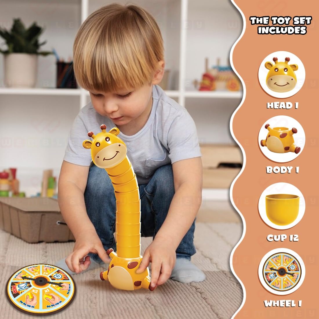 Giraffe Topple Stacking Fun Game - 813