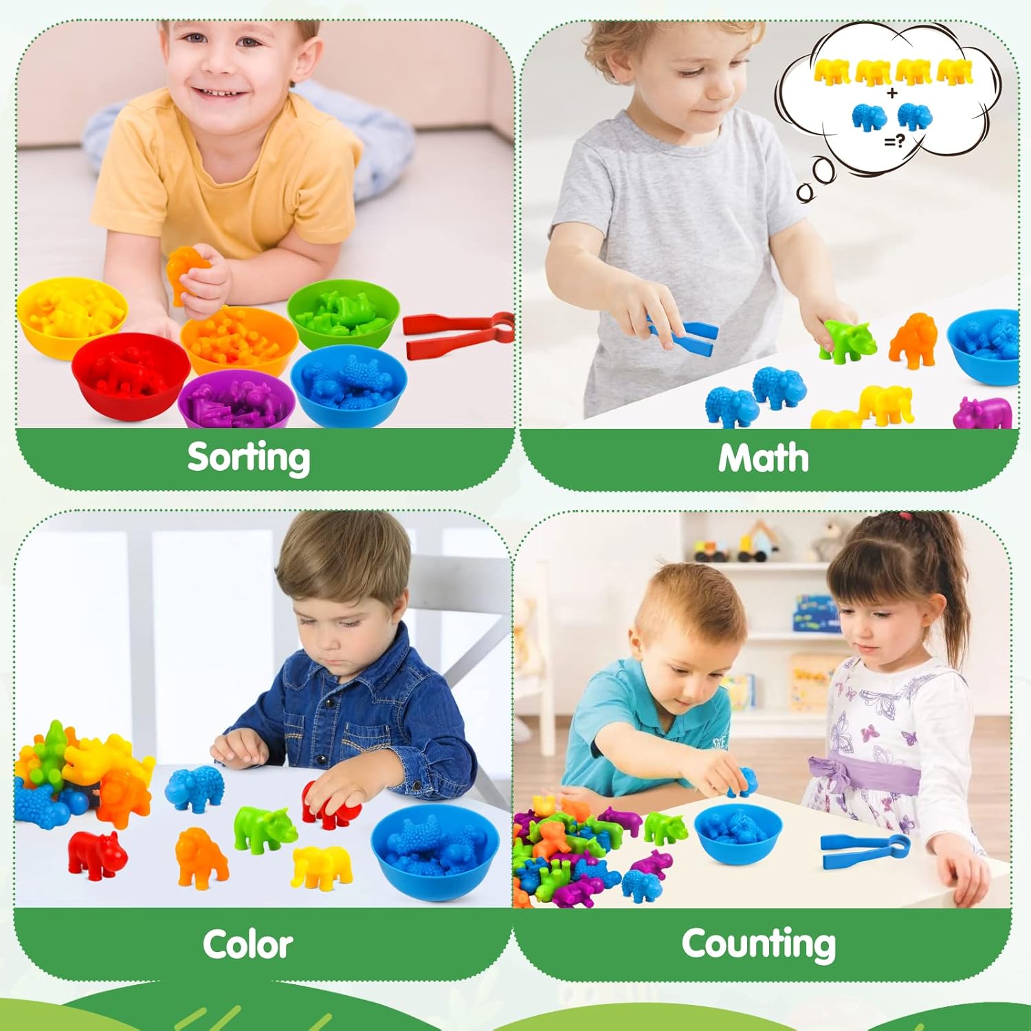 Animal Color Classification Sorting Puzzle - S02