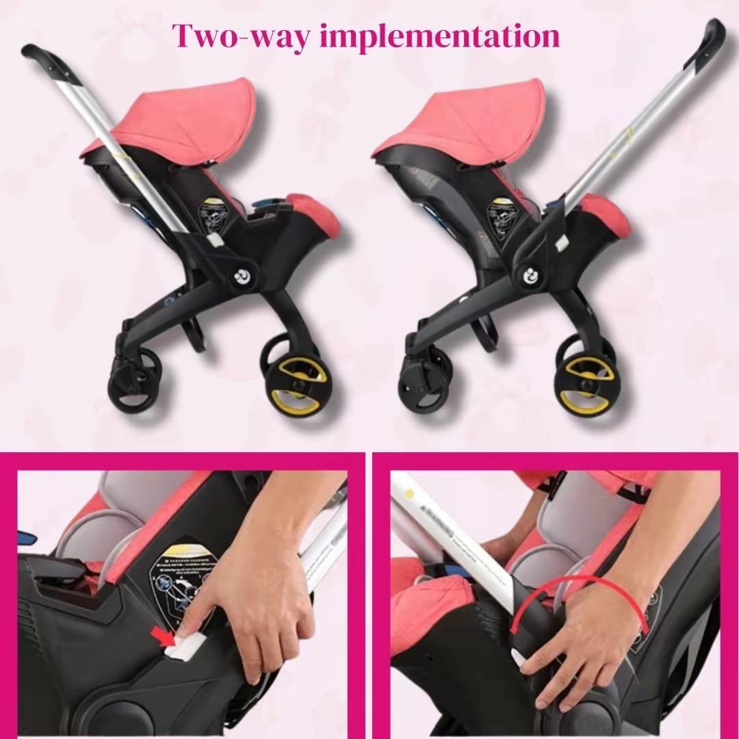 High Quality 4in1 Car Seat Multifunctional Baby Stroller - Black-Blue - Odeez | Educational Toys Pakistan 