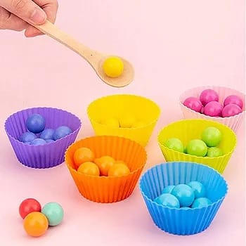 Wooden Rolling Chopsticks Bead Ball Activity - 976 - Default Title - Odeez | Educational Toys Pakistan 