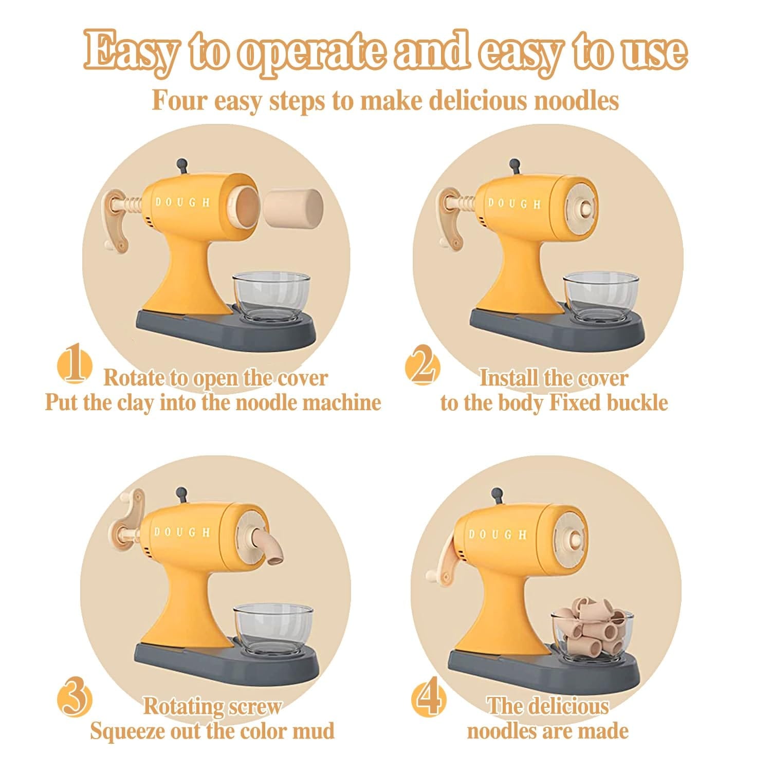 DIY Creative Noodles Play Dough Machine - 002