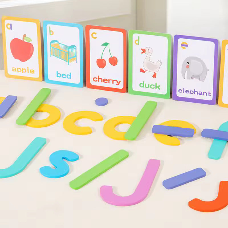 Wooden Letter Stick Learning Word Game 52 pieces - 588