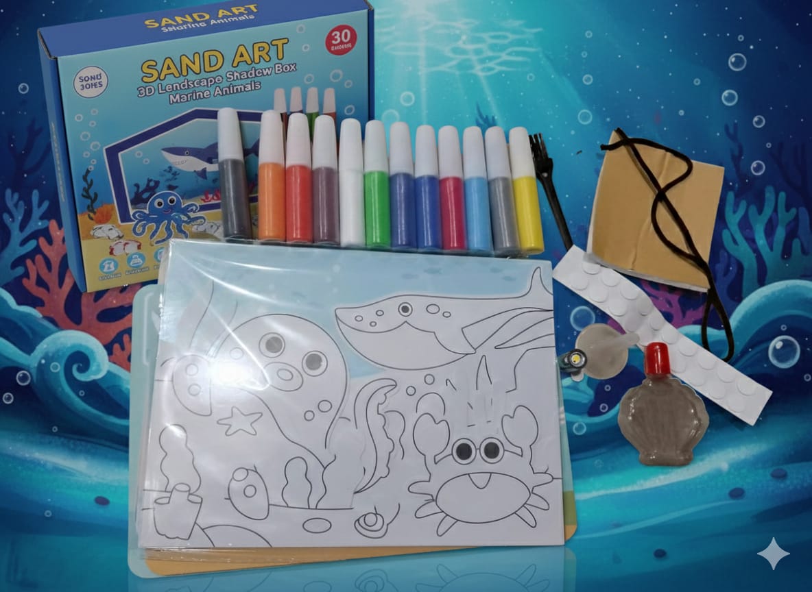 Sea World Sand Art Painting Creative 12 Colors - 71A