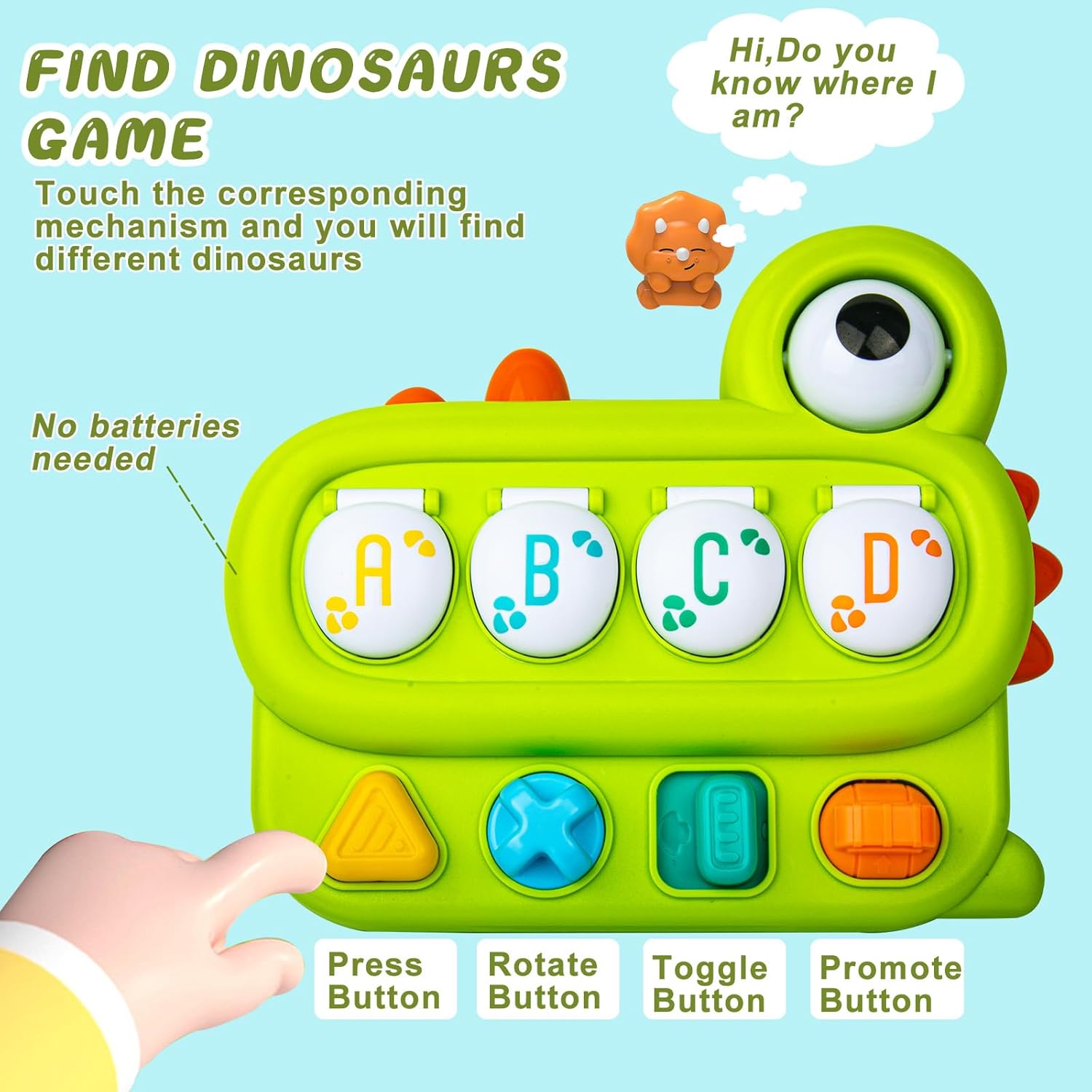 Cute Dinosaur Alphabet Pop Up for Toddlers - 058