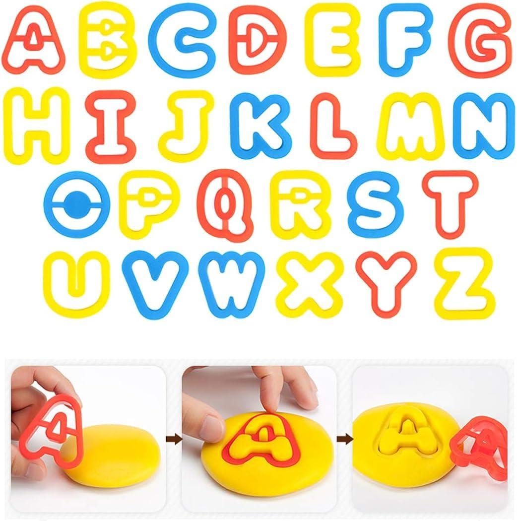 Alphabet and Numbers Funny Clay Play Dough Kit - 531 - Default Title - Odeez | Educational Toys Pakistan 