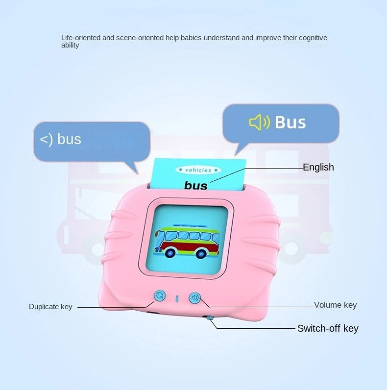 Fun English Flashcard Reader Learning Machine - 689 - Default Title - Odeez | Educational Toys Pakistan 