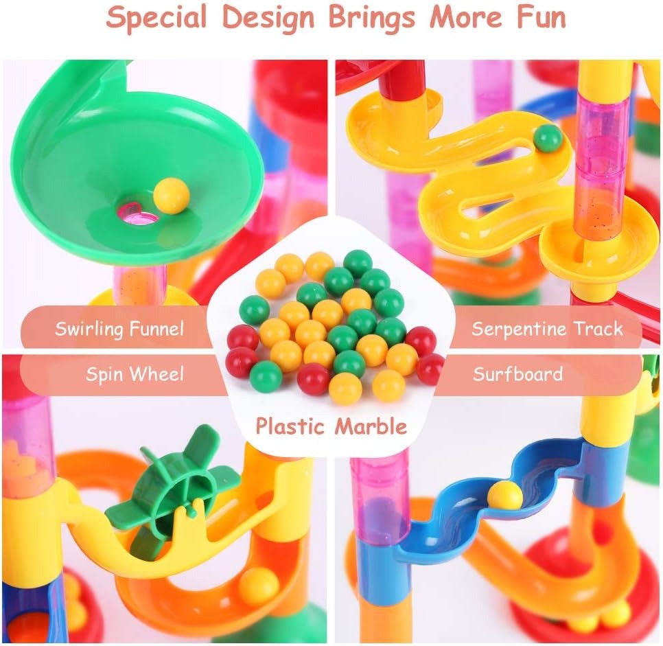 Domino Tornado Marble Run Blocks - 53 pieces