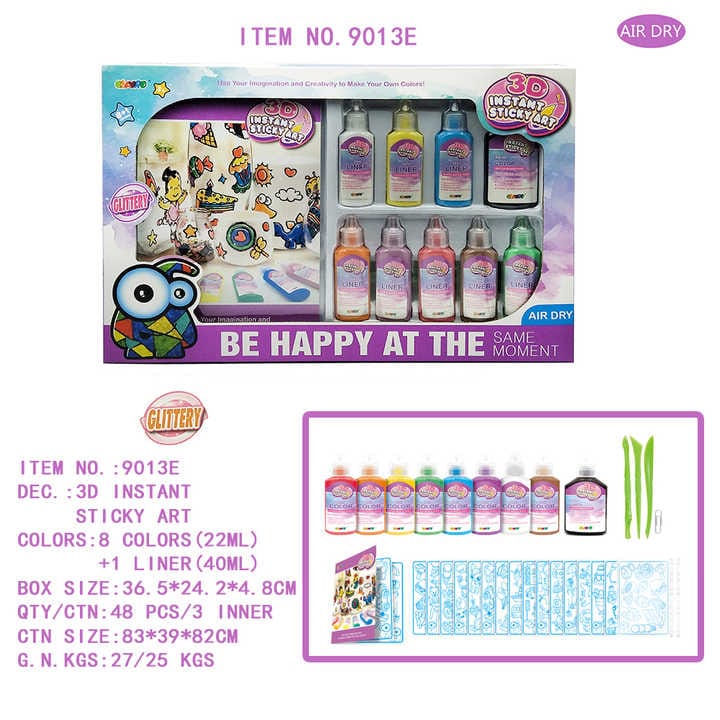 DIY 3D Instant Sticky Art set - 90E