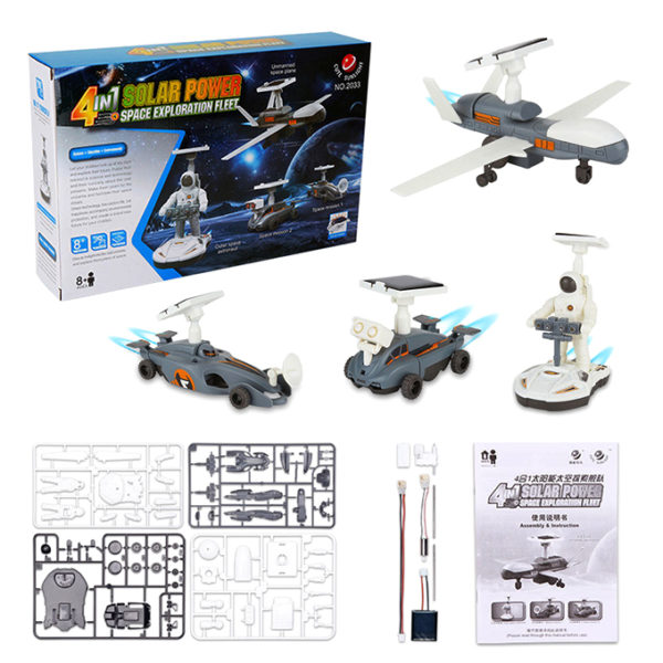 DIY 4in1 Solar Power Space Exploration Fleet Experiment Kit - 033 - Default Title - Odeez | Educational Toys Pakistan 