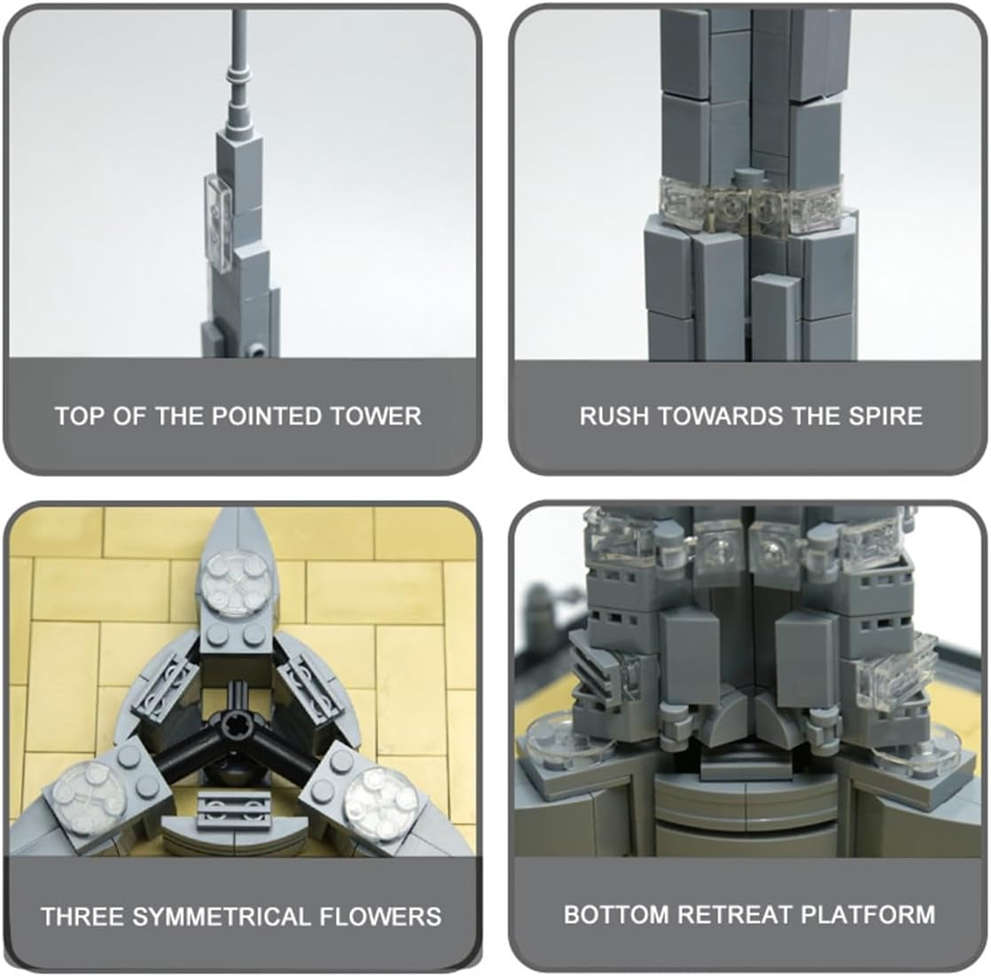 The Burj Khalifa Tower Dubai Building Blocks Model - 555 Pieces