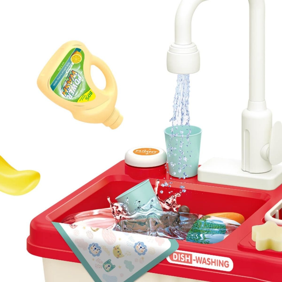 Dishwasher Kitchen Sink Water Pretend Play 23 pieces - 768