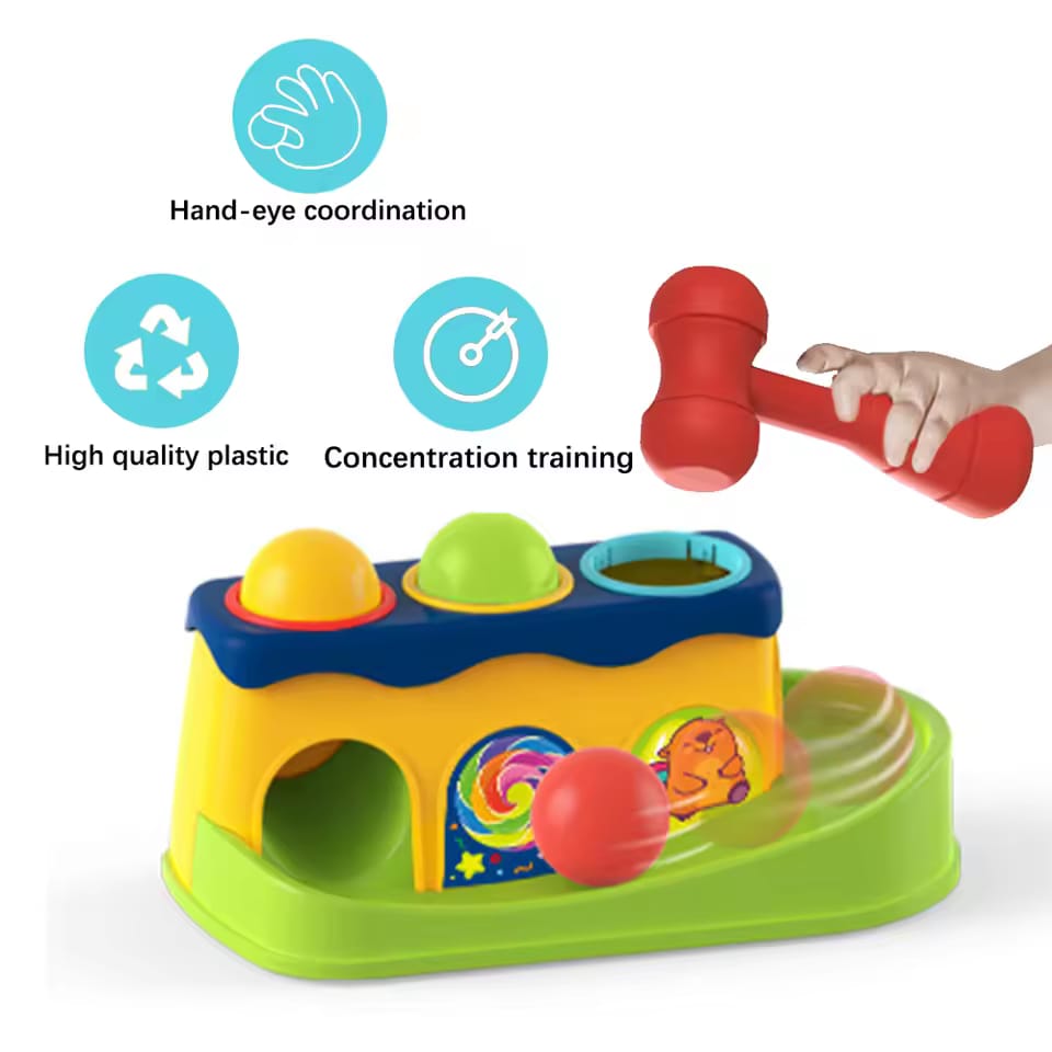Huanger Hammer Knock Ball for Toddlers - 290 - Default Title - Odeez | Educational Toys Pakistan 