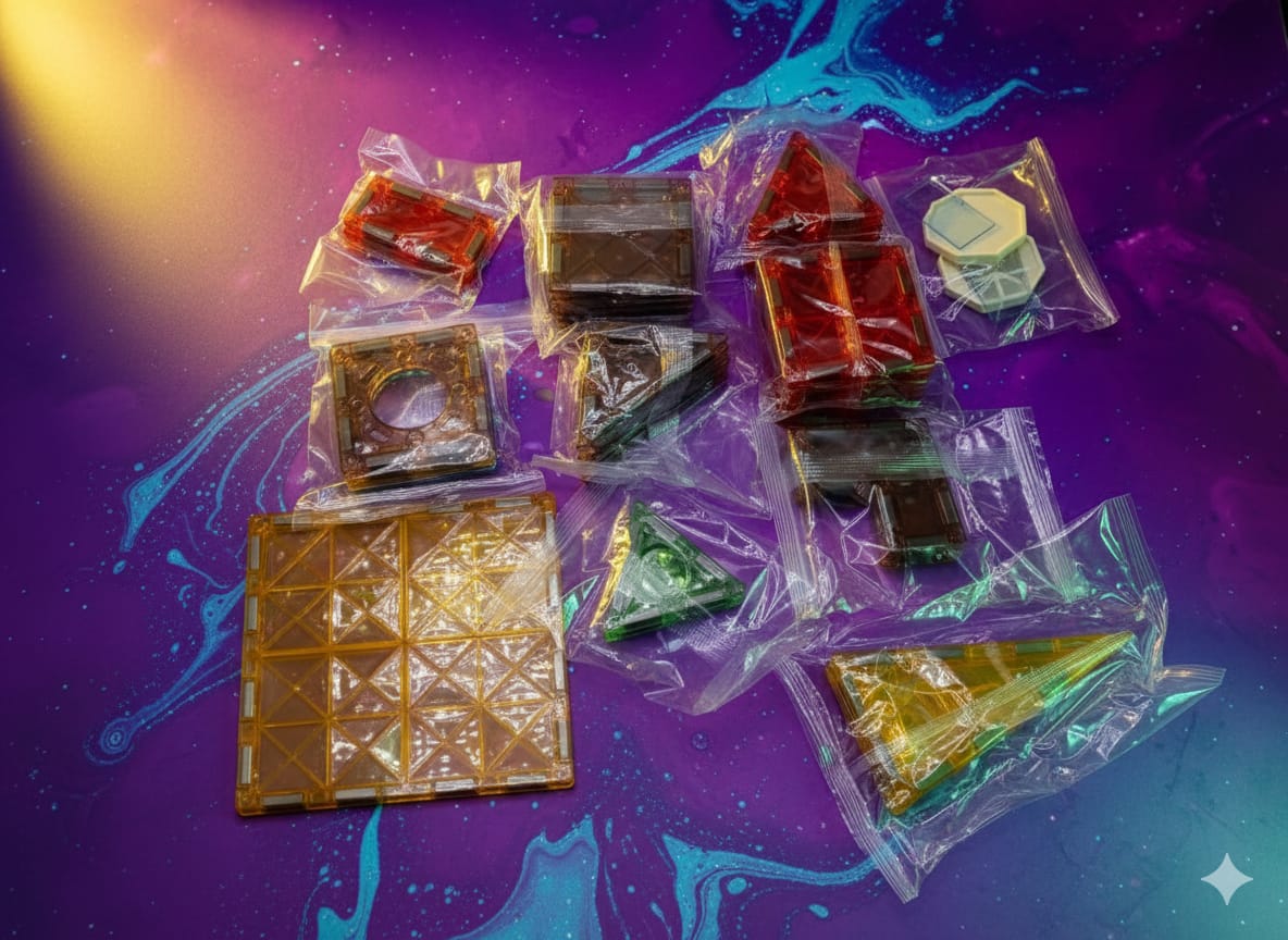 DIY Diamond Magnetic Tile Art 36 piece - 50A