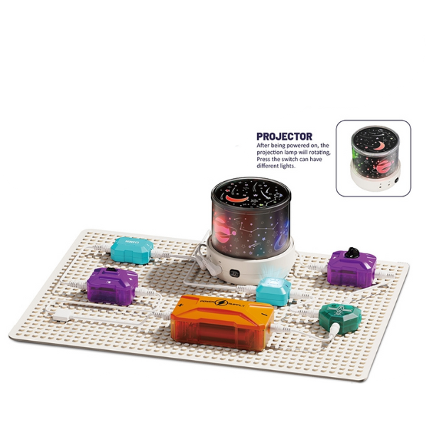 Electronic Blocks Science Circuit Projector 44 Experiments 21 pieces - 003