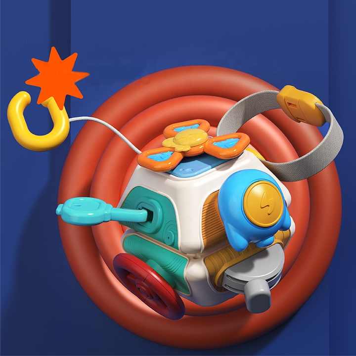 10in1 Montessori Sensory Busy Learning Cube - 180 - Default Title - Odeez | Educational Toys Pakistan 