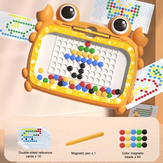 Crab Magnetic Beads Drawing Board with Pattern - X29 - Default Title - Odeez | Educational Toys Pakistan 
