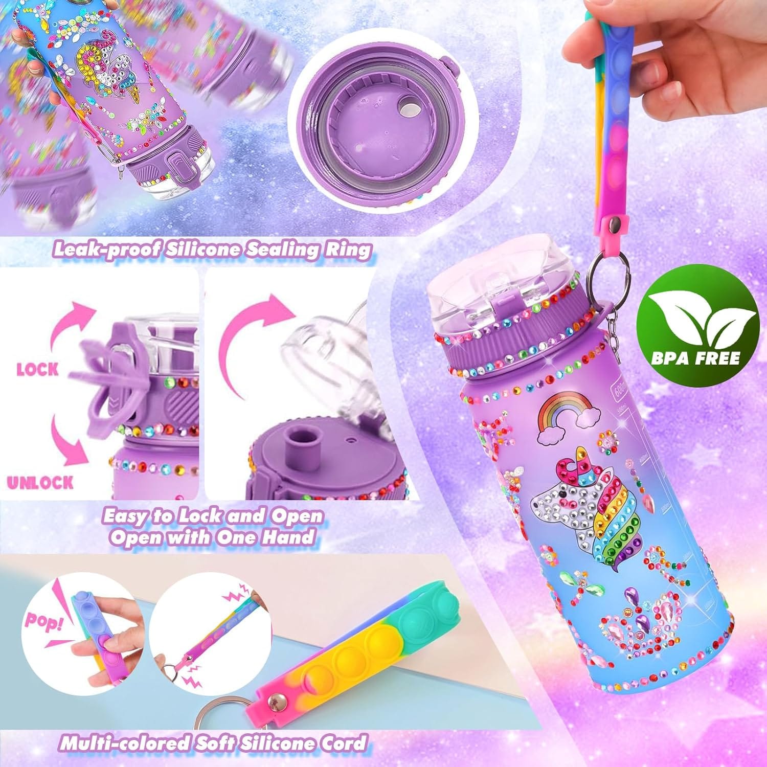 Decorate Your Own Water Bottle 600ML - 388