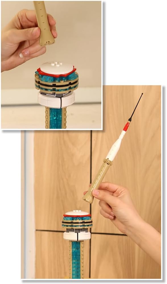 The CN Tower Canada Construction Building Blocks Model 424 pieces - 215