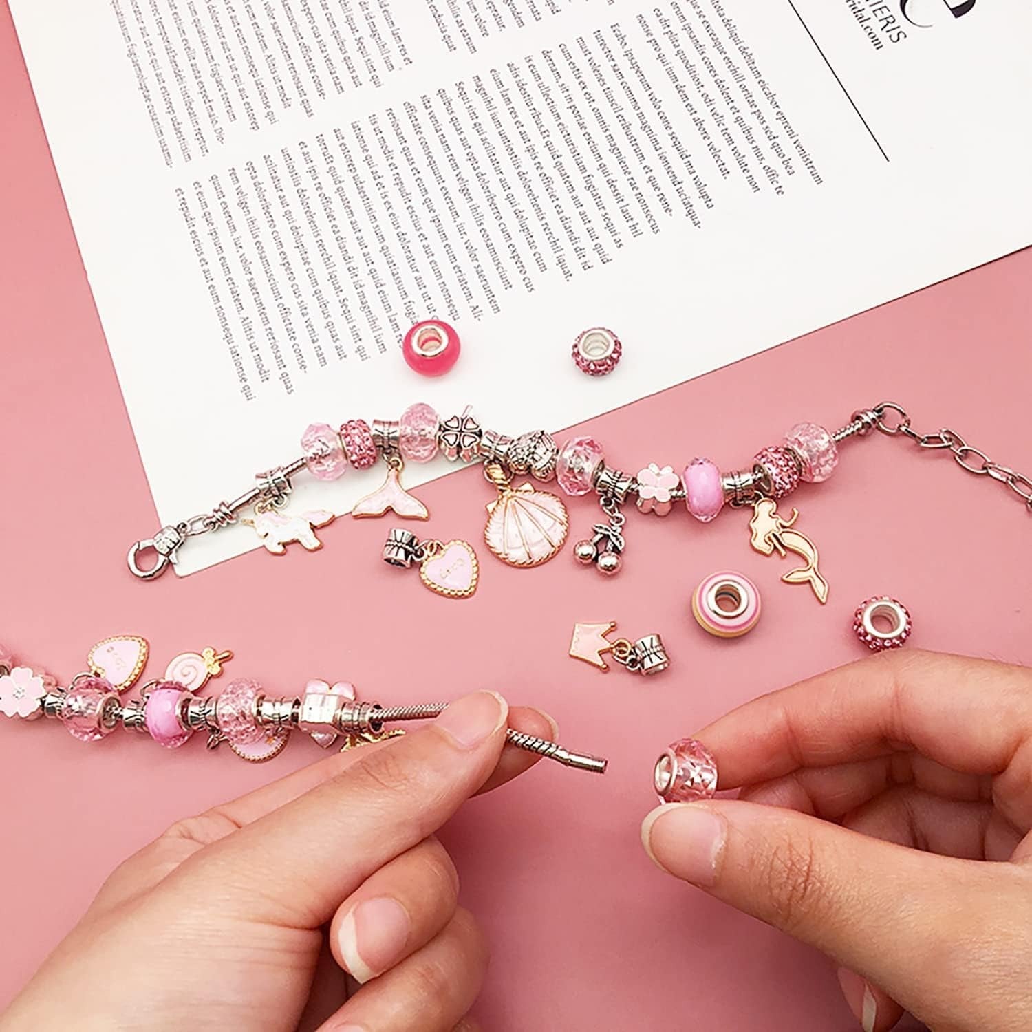 Unicorn DIY Gift Box Jewelry Making Briefcase - 23 pieces - No.762-9-No. 762-43 - Odeez | Educational Toys Pakistan 