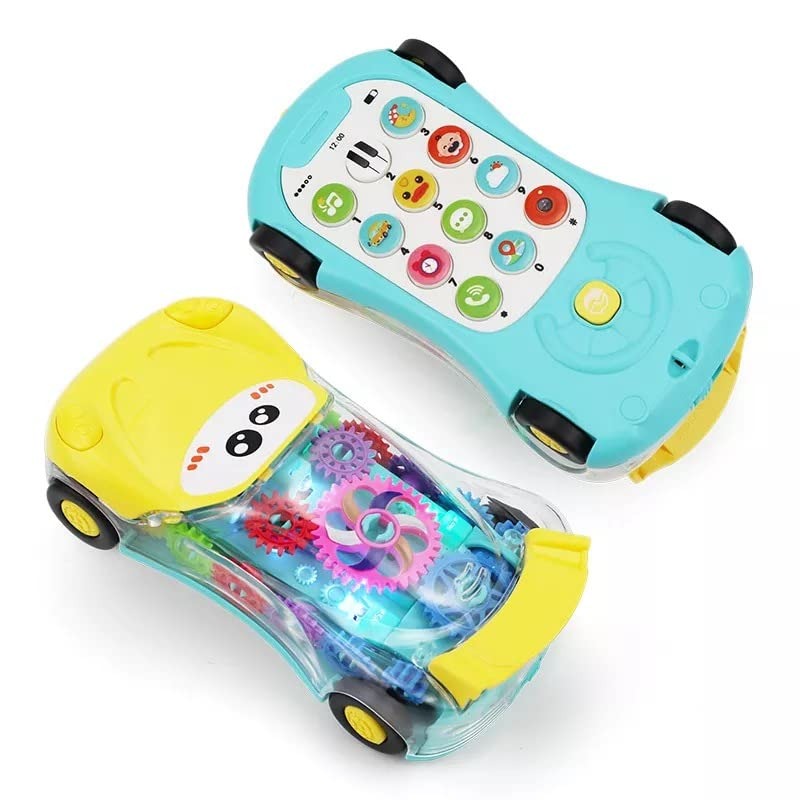 Early Educational Transparent Car Gear Phone For Kids - 216 - Default Title - Odeez | Educational Toys Pakistan 